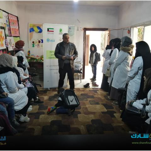 طالبات جامعة الحياة للعلوم الصحية في زيارة مركز القلوب البيضاء